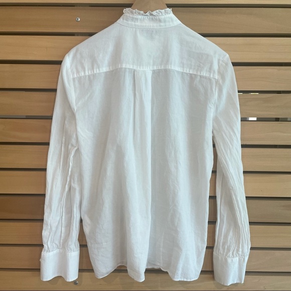 See by Chloe Off White Ruffled Button Down Shirt - Picture 4 of 10